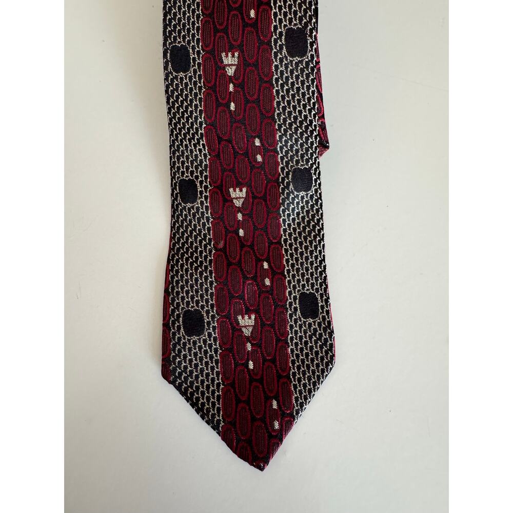 VTG Korry Ties California Silk Tie Geometric Made in Italy Classic Academia